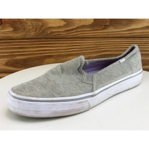 Keds‎ Size 8.5 Sneaker Gray Fabric 8.5 Slip On Women